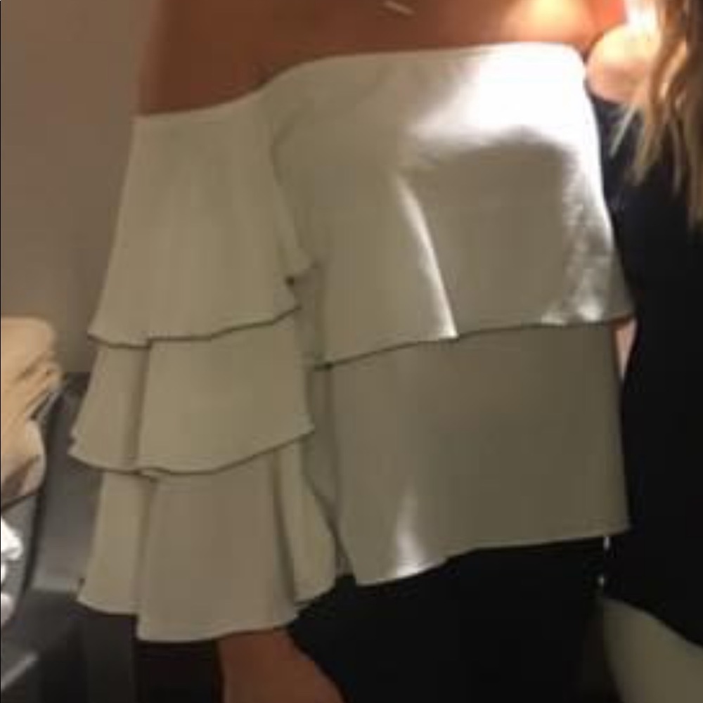 Off the shoulder top with flare sleeves